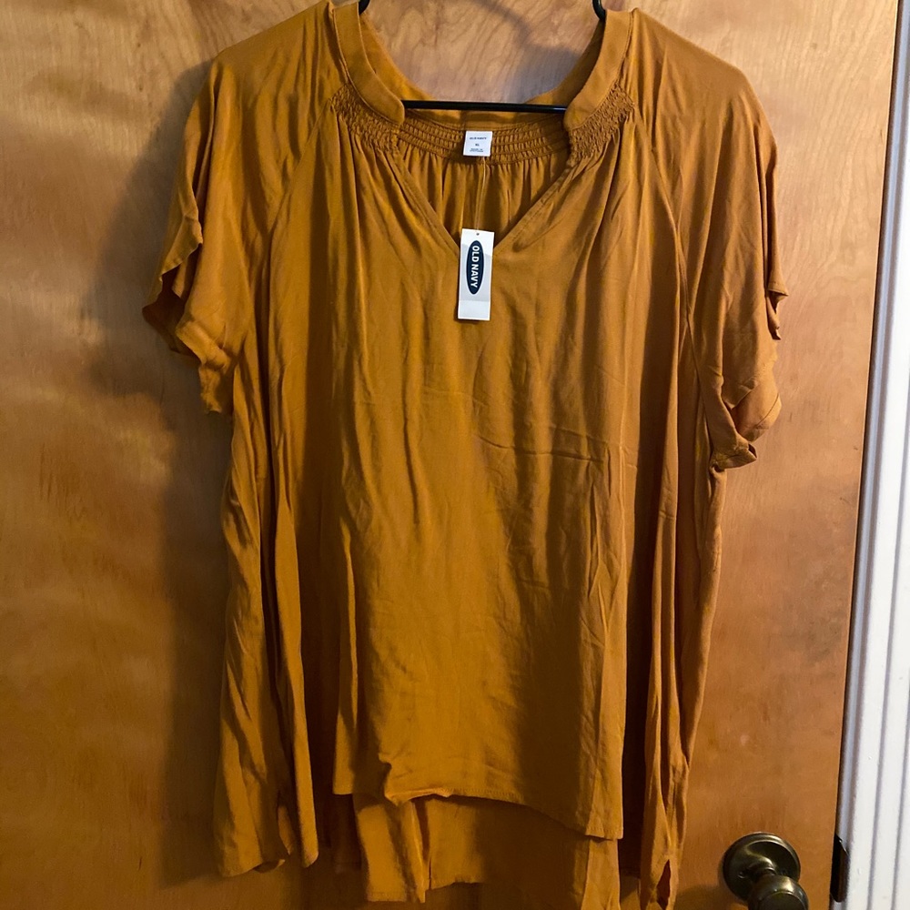 Flowy amber top